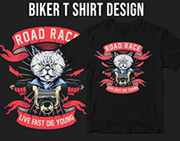 ROAD RACE LIVE FAST DIE YOUNG T SHIRT DESIGN