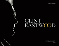 Clint Eastwood portfolio | Website UX/UI design concept