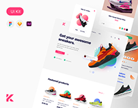Kicks E-Commerce UI Kit
