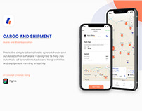 Cargo and Shipment App & Dashboard Design