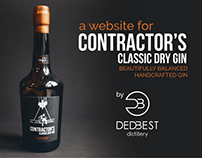 Contractor's Classic Dry Gin | Web Design
