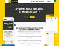 Website Design for AjaxTec (Black & Yellow)