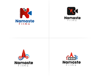 Namaste Films Logo Design | Film Logo
