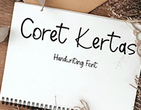 Coret Kertas - Handwriting Font