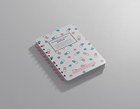 A4 SpiraL Notebook Mockup
