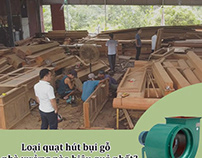 Quạt hút bụi gỗ nhà xưởng các loại