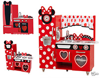Minnie Mouse Wood Kitchens for Kidkraft
