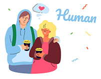 Human Illustration Family