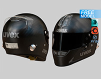 Free 3d model Helmet UVEX FP5 carbon