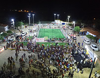 Inauguração do campinho da praça de Aracatiaçu