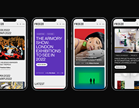 Frieze — online magazine redesign concept