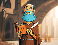 Medieval monk - character design
