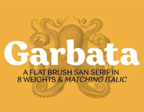 Garbata: not your usual sans serif, including FREE FONT