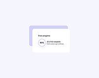 Day 1600 • Your Progress Card UI Design