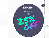 Eid Offer Circle Discount Popup with elementor