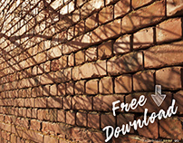 FREE Textures: Scanned Worn Loft Brick Wall