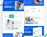 Healthcare landing page