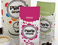 Colorful package designs for a unique coffee brand