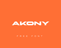 AKONY - Free display font