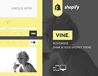 Vine – Responsive Drink & Food eCommerce Shopify Theme