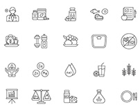Nutritionist Line Icons