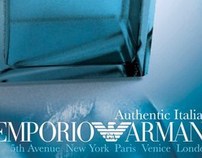 Armani Italian Cologne 3D Bottle Print Ad