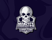 MONSTER SKULL E-Sport Gaming Logo
