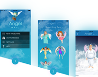 Angel Mail - Character Illustration, iPhone Development