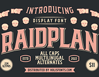 Display Vintage Font - Raidplan