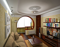 Interior design of small apartments in Odessa (2006)