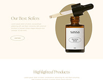sassa - Skincare Website Design