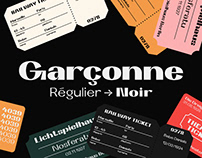 Garçonne Display Typeface