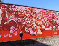 “Friendship” mural for @prhbtn in Lexington,KY