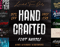 THE HANDCRAFTED FONT BUNDLE