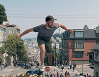 Giant Tourist in San Francisco