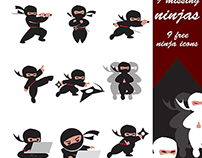 9 Missing Ninjas free icon pack