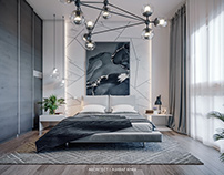 Modern Bedroom grey design - KSA