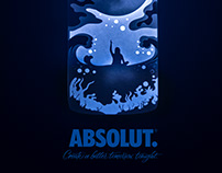 Shadowbox for Absolut vodka
