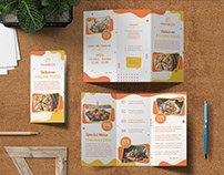 Tri-fold Brochure For Food Menu