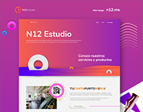 N12 Studio - Webpage for studio of Design