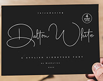 Free Font | Dalton White a Stylish Signature Font