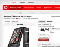 Vodafone.ro - shop product page (2010)