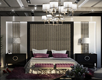 Rich modern master bedroom