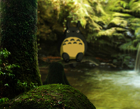 Totoro in a Forest - Photomanipulation