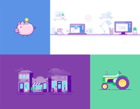 MYOB Illustration Suite – buildings, characters & icons