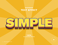 Free Simple 3D Photoshop Text Effect