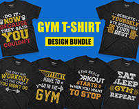 Gym T-Shirt Design Bundle.