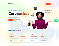 Coronavirus landing page website