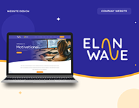 ElanWave - company logo and website redesign