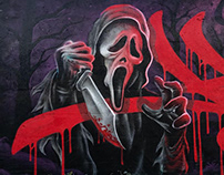 Graffiti Wall - Scream
